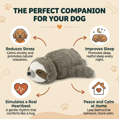 Sloth Heartbeat Plush — for Anxious & Lonely Dogs