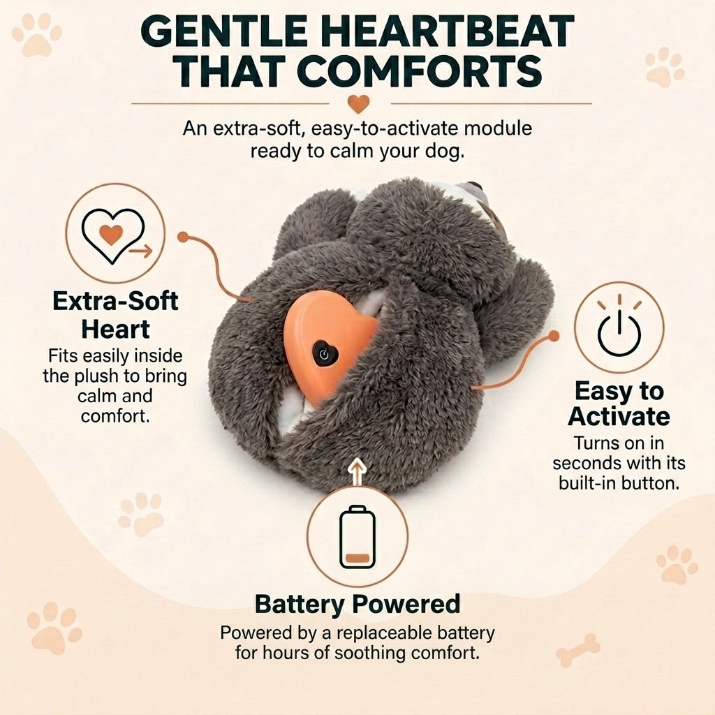 Heartbeat Plush — for Anxious & Lonely Dogs