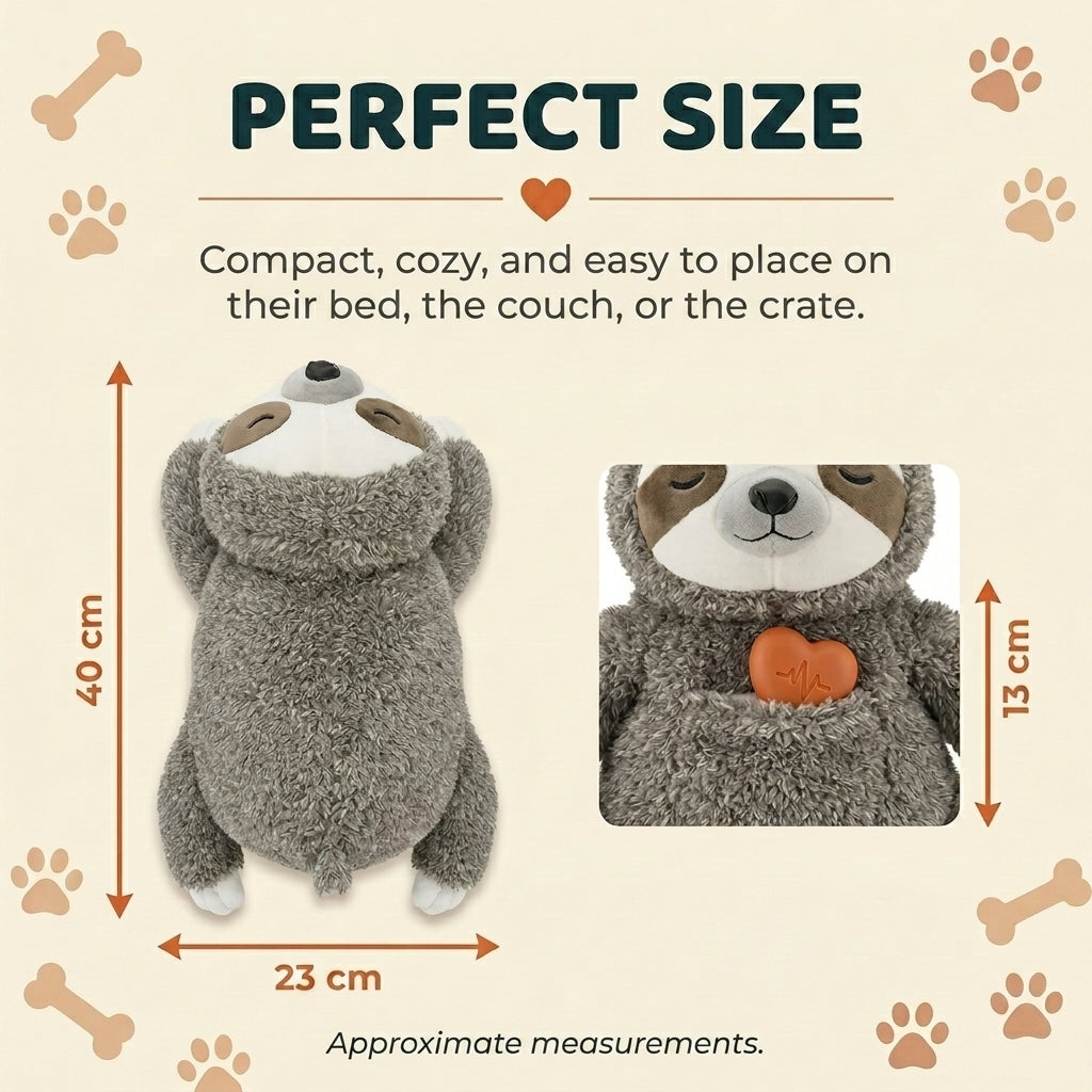 Sloth Heartbeat Plush — for Anxious & Lonely Dogs